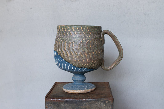 fuji pottery / ハンドル付き葡萄酒カップ(象牙)マグカップ
