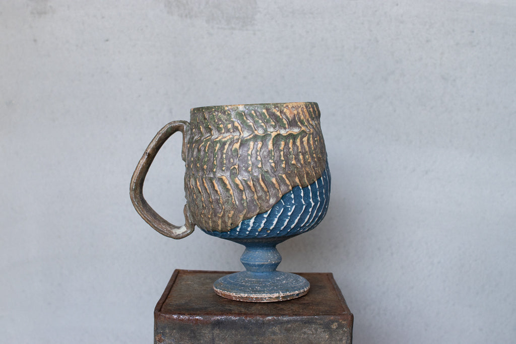 fuji pottery / ハンドル付き葡萄酒カップ(象牙)マグカップ