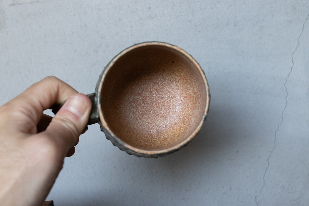 fuji pottery / ハンドル付き葡萄酒カップ(象牙)マグカップ