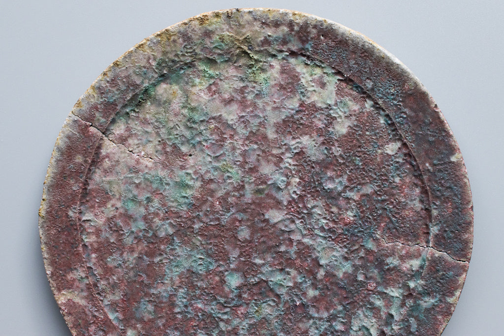 高橋燎 / 板皿 6寸 ’24初窯作品 薪窯(トレインキルン)