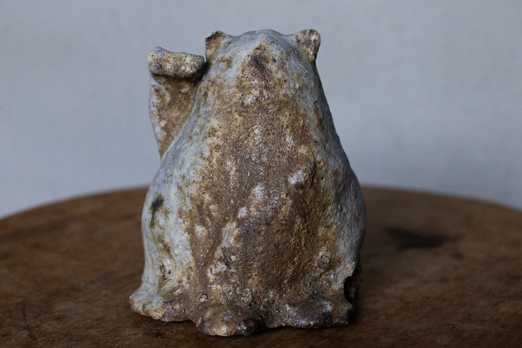 高橋燎 / 曖昧で小ぶりな招き猫 ’24初窯作品 薪窯(トレインキルン)オブジェ