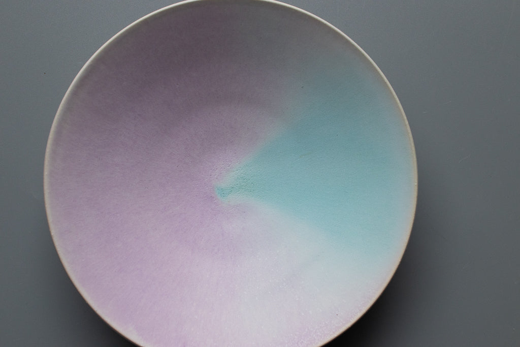 馬場匠 / 中浅鉢 20cm ピンク × ブルー