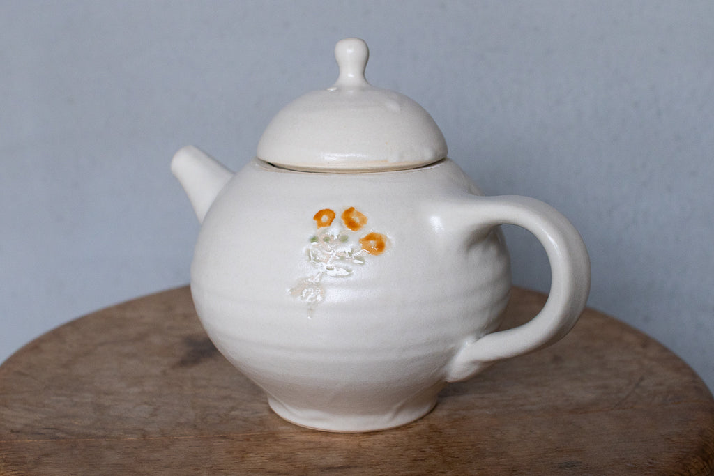 小早川智里 / ポット お花・鳥柄