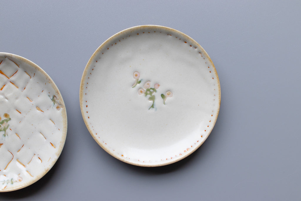 小早川智里 / 丸小皿 花柄