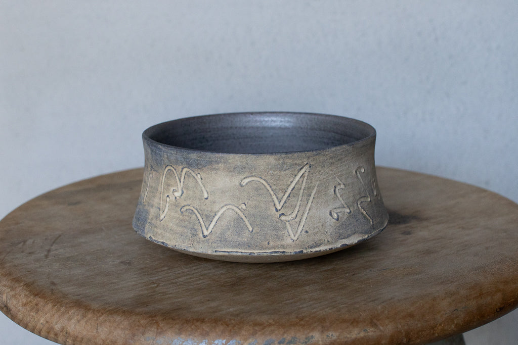 中島智靖 / 枯色線紋 角スープカップ