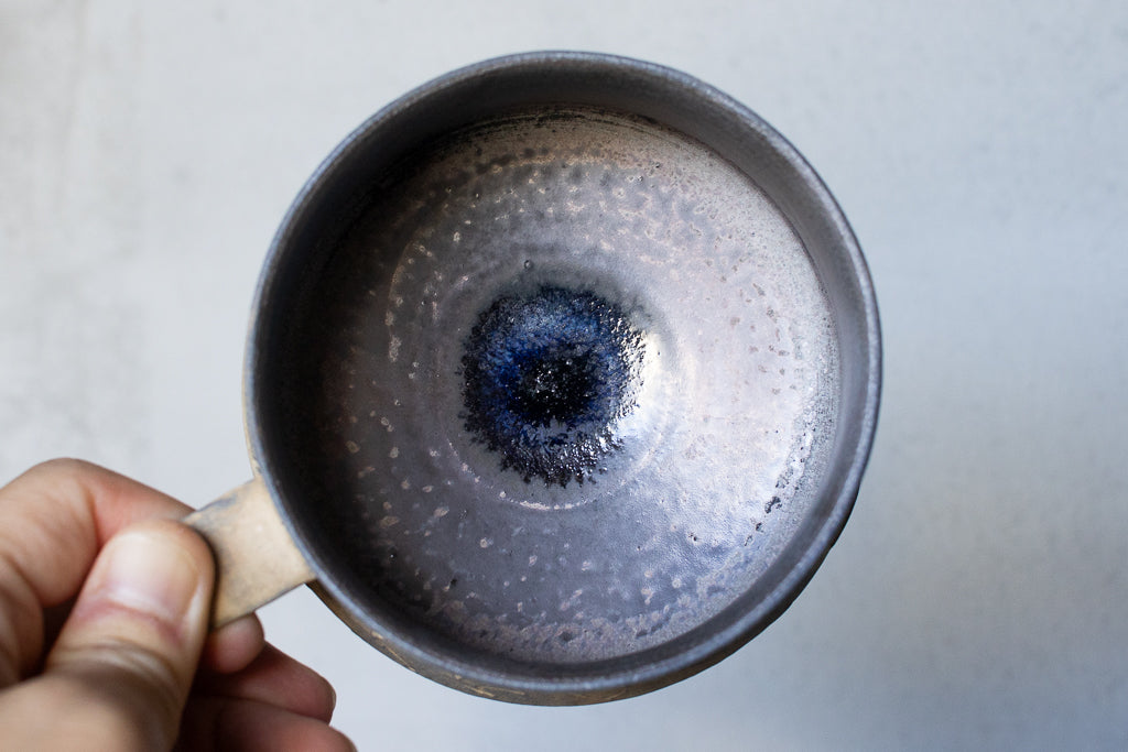 中島智靖 / 枯色線紋 角スープカップ