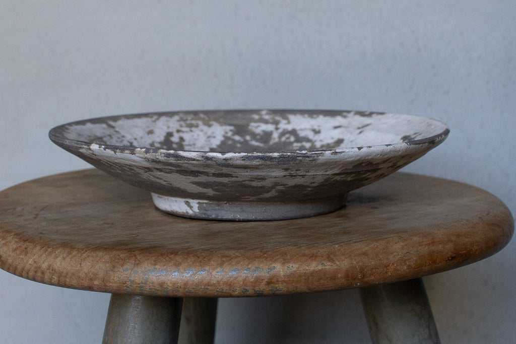 芳賀稔 / 剥白リム浅鉢 6寸 A