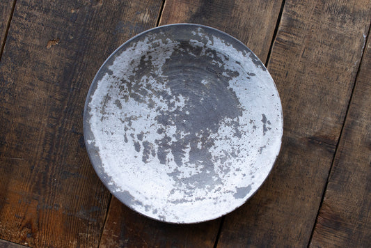 芳賀稔 / 剥白リム浅鉢 6寸 A