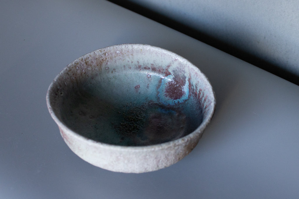 高橋燎 / たわみ鉢 ’24薪窯(トレインキルン)