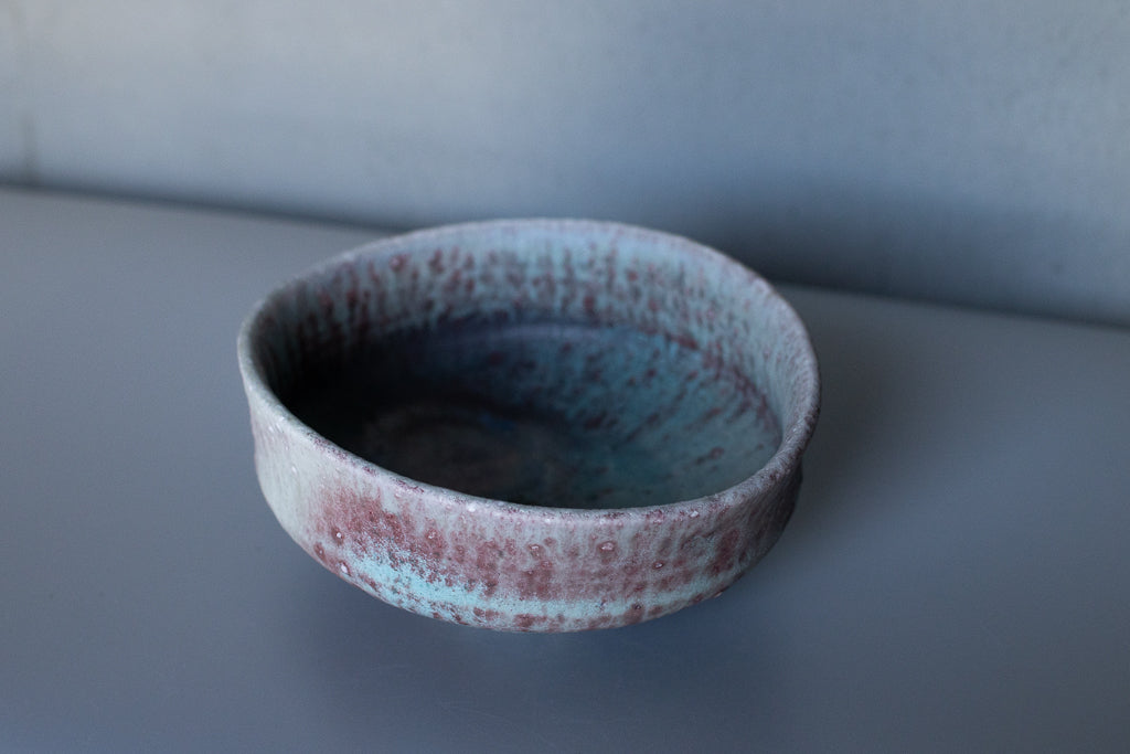 高橋燎 / たわみ鉢 ’24薪窯(トレインキルン)