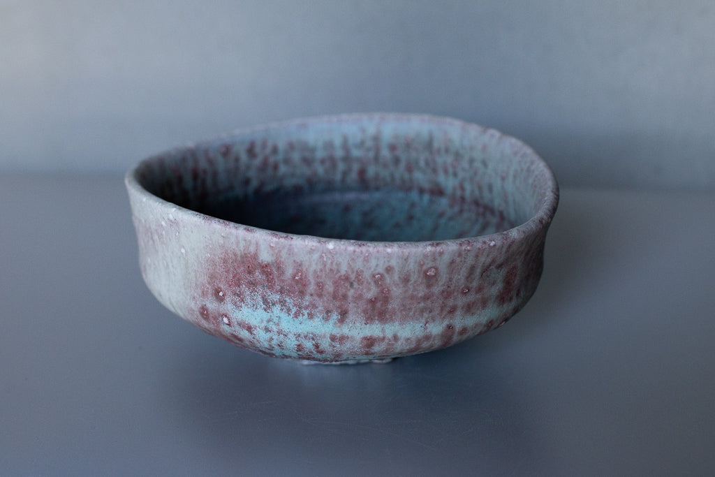 高橋燎 / たわみ鉢 ’24薪窯(トレインキルン)