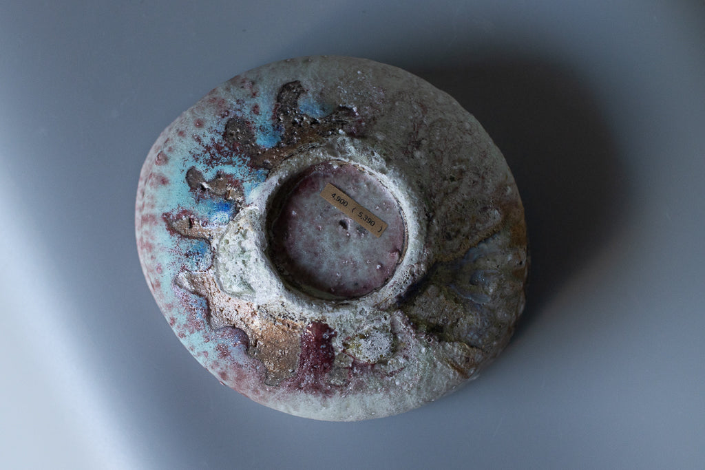 高橋燎 / たわみ鉢 ’24薪窯(トレインキルン)