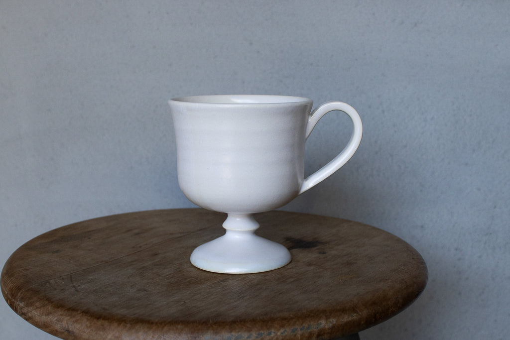 yoshida pottery / 玉脚コーヒーカップ(ホワイト)'25