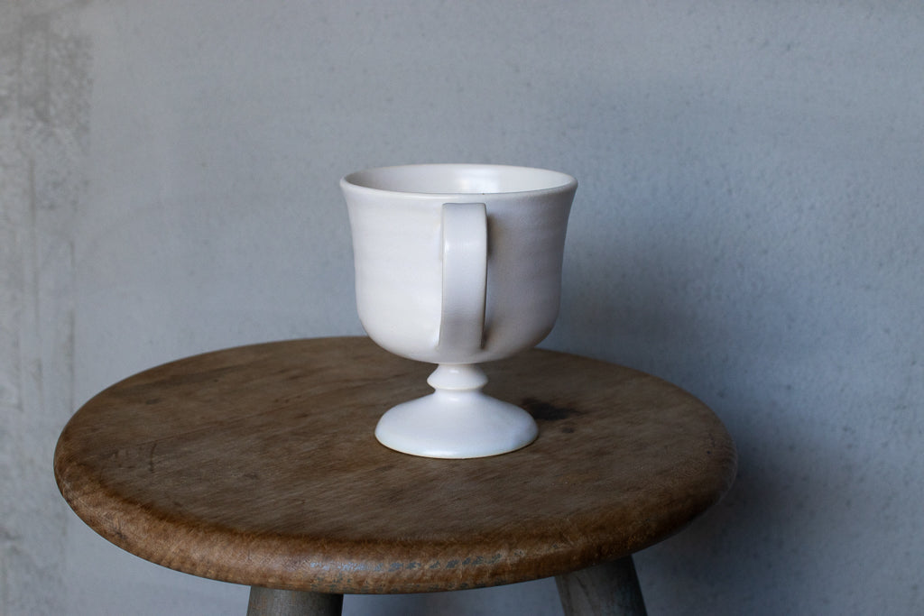 yoshida pottery / 玉脚コーヒーカップ(ホワイト)'25
