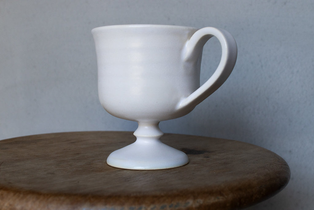 yoshida pottery / 玉脚コーヒーカップ(ホワイト)'25