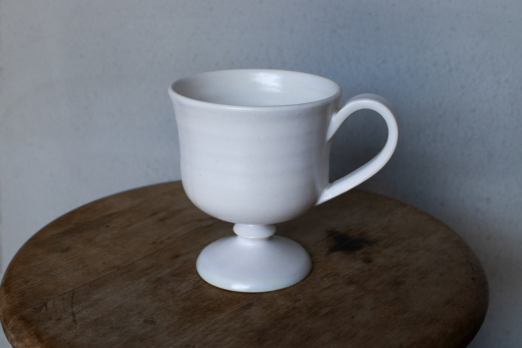 yoshida pottery / 玉脚コーヒーカップ(ホワイト)'25