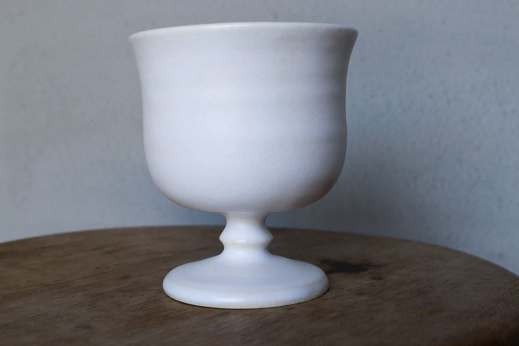 yoshida pottery / 玉脚アイスカップ(ホワイト)'25 ゴブレット