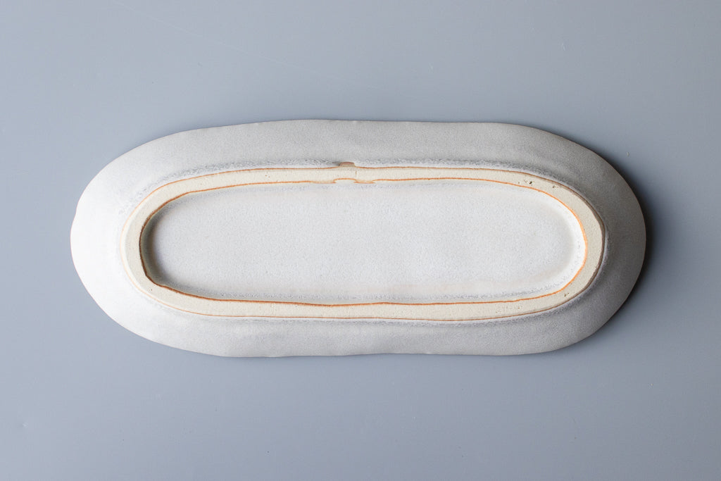 田中大輝(旧タナカ製陶) / 楕円長皿 クリスタルブルー