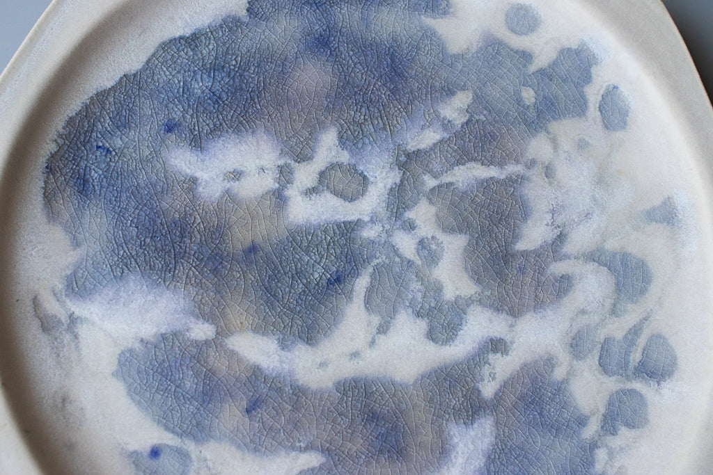 田中大輝(旧タナカ製陶) / 八角皿 大 23.5cm クリスタルブルー