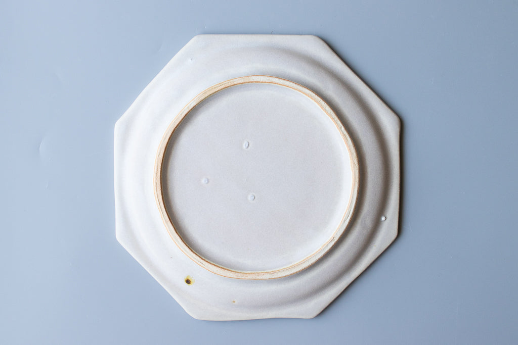 田中大輝(旧タナカ製陶) / 八角皿 大 23.5cm クリスタルブルー