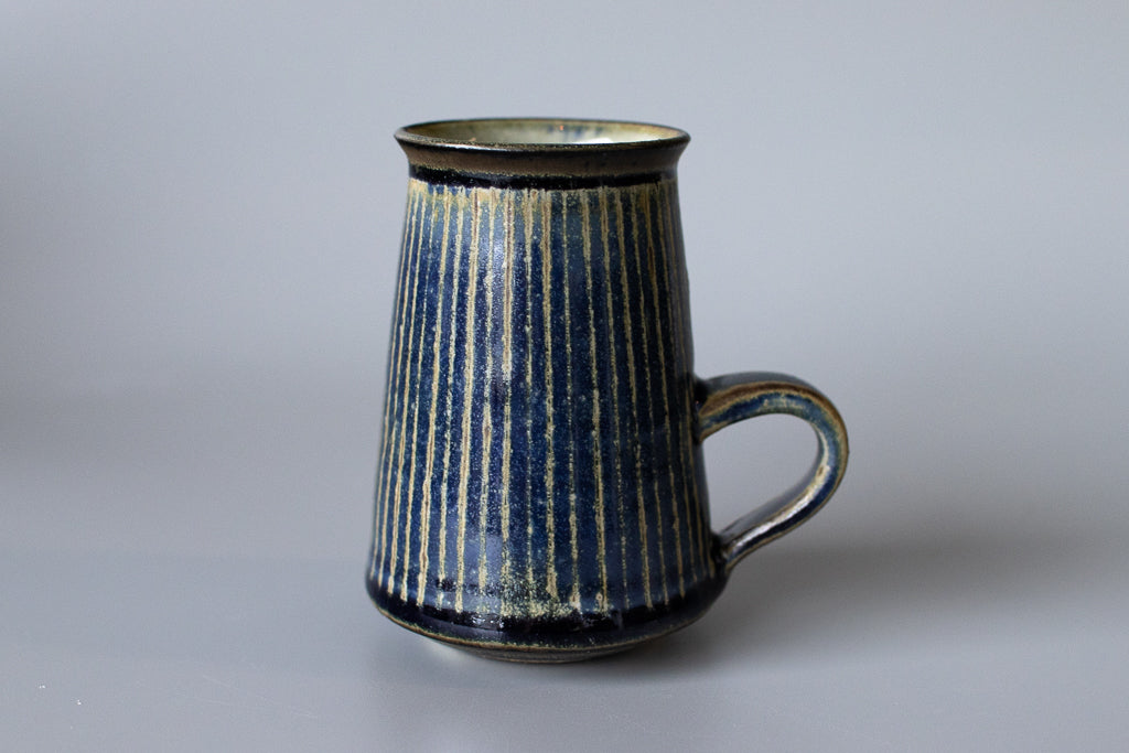 中西忠博 / タイニー・ストライプコーヒーカップ(あお)