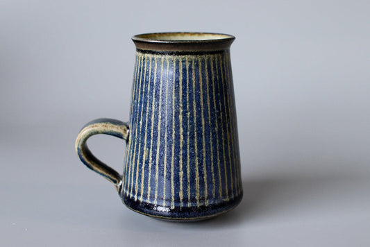 中西忠博 / タイニー・ストライプコーヒーカップ(あお)