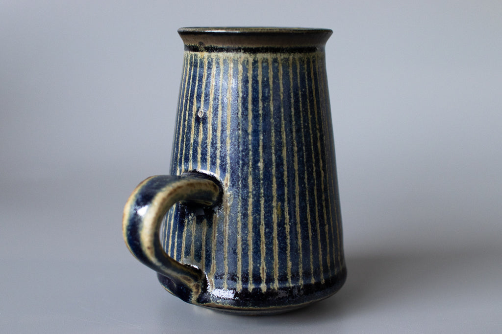 中西忠博 / タイニー・ストライプコーヒーカップ(あお)