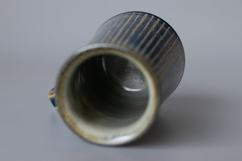 中西忠博 / タイニー・ストライプコーヒーカップ(あお)