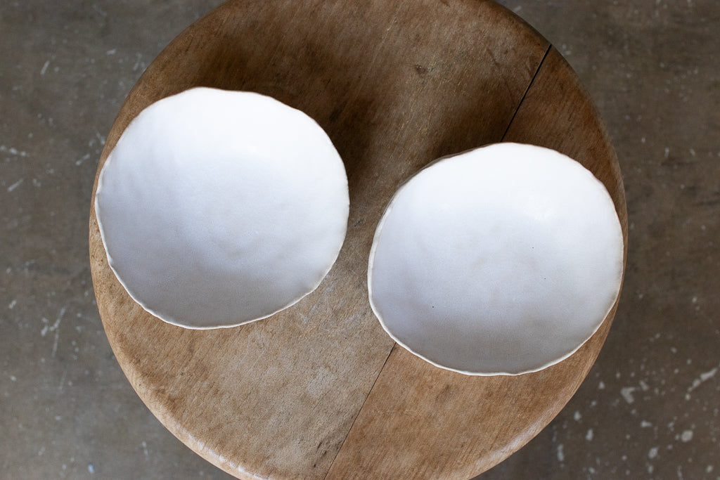 田川舞 / 手びねり小皿 大(白)