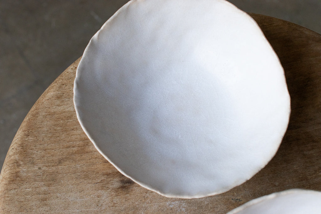 田川舞 / 手びねり小皿 大(白)