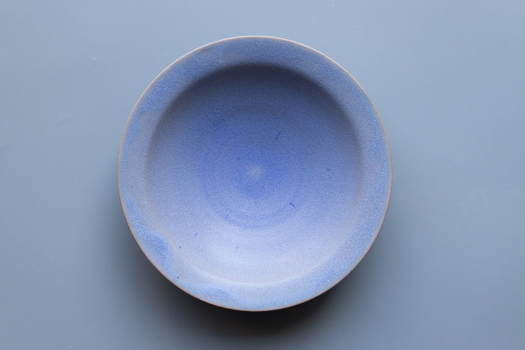 田川舞 / パスタ皿 大(薄青)リムボウル