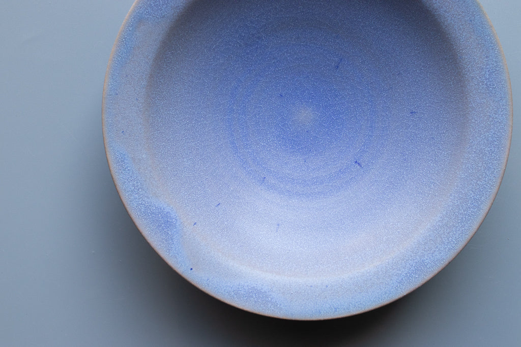 田川舞 / パスタ皿 大(薄青)リムボウル