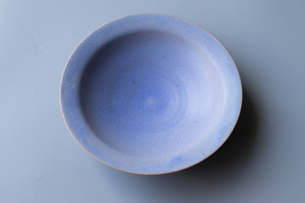 田川舞 / パスタ皿 大(薄青)リムボウル