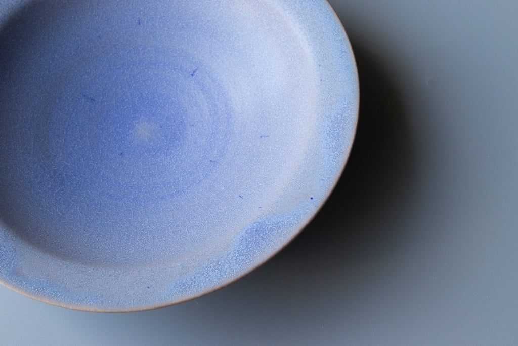 田川舞 / パスタ皿 大(薄青)リムボウル