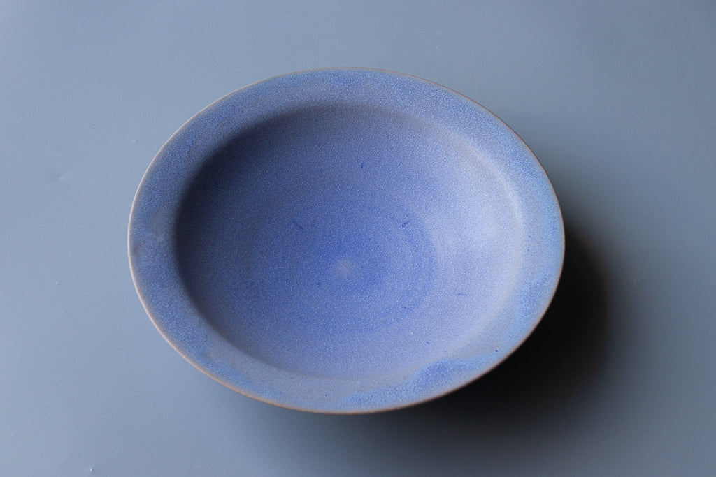 田川舞 / パスタ皿 大(薄青)リムボウル