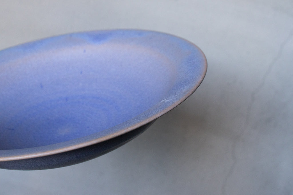 田川舞 / パスタ皿 大(薄青)リムボウル