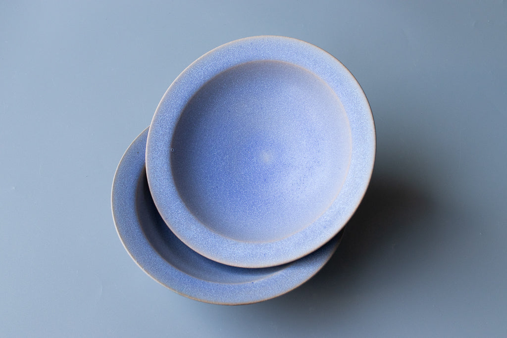 田川舞 / パスタ皿 小(薄青)リムボウル