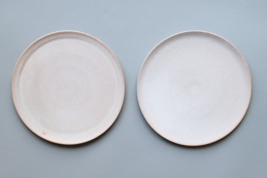 田川舞 / フラット皿 大(白)
