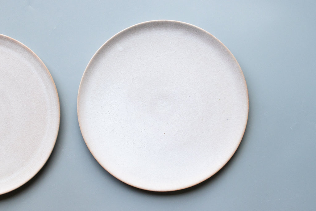 田川舞 / フラット皿 大(白)