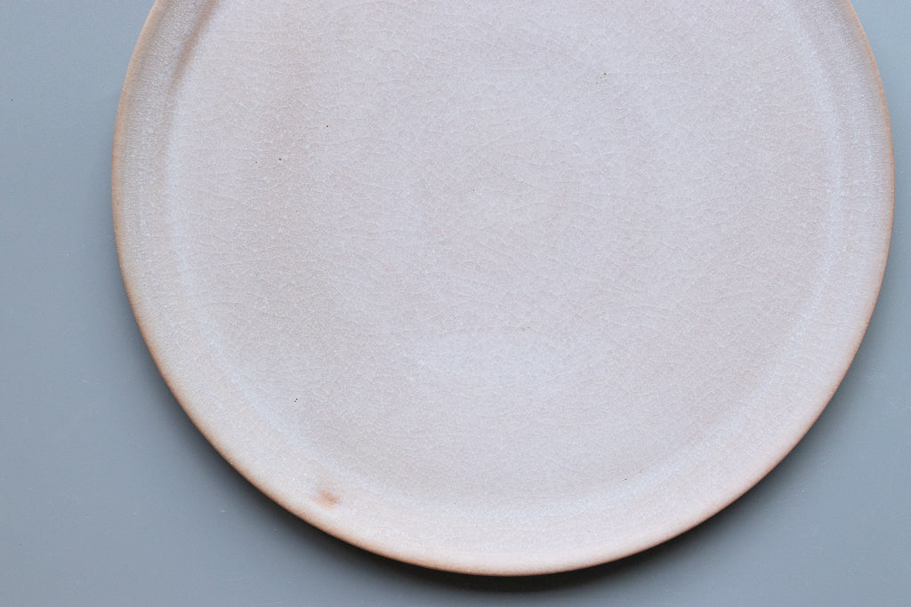田川舞 / フラット皿 大(白)