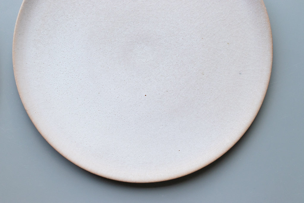 田川舞 / フラット皿 大(白)