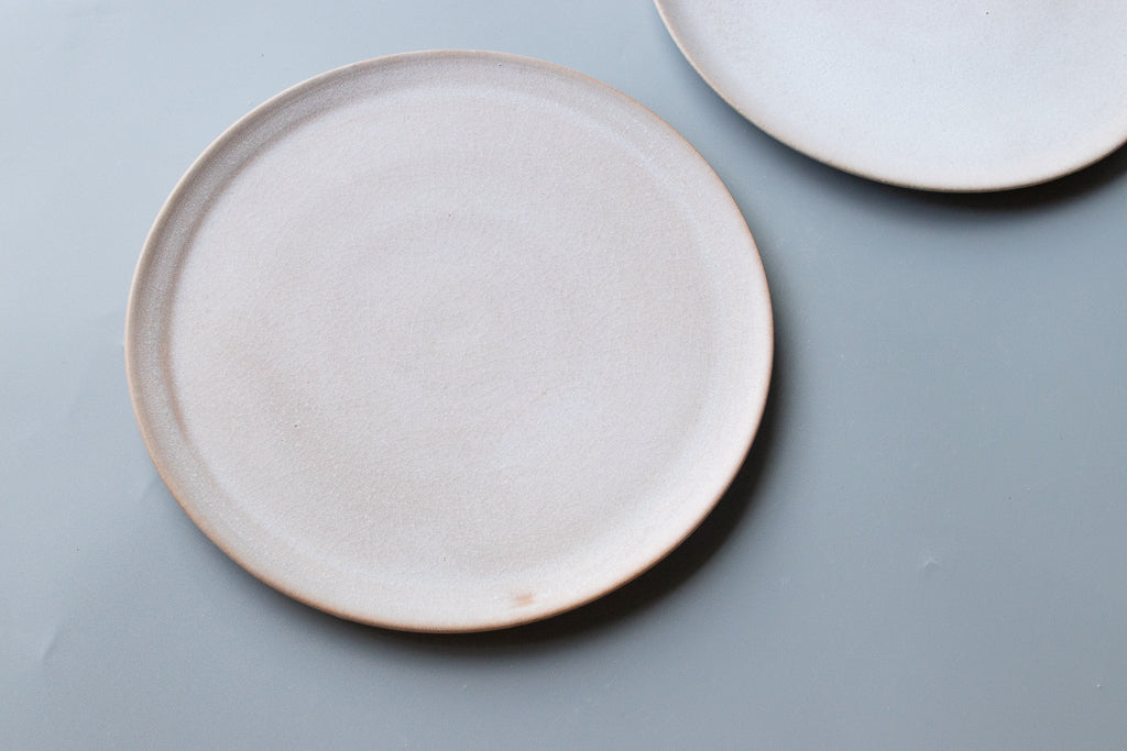 田川舞 / フラット皿 大(白)