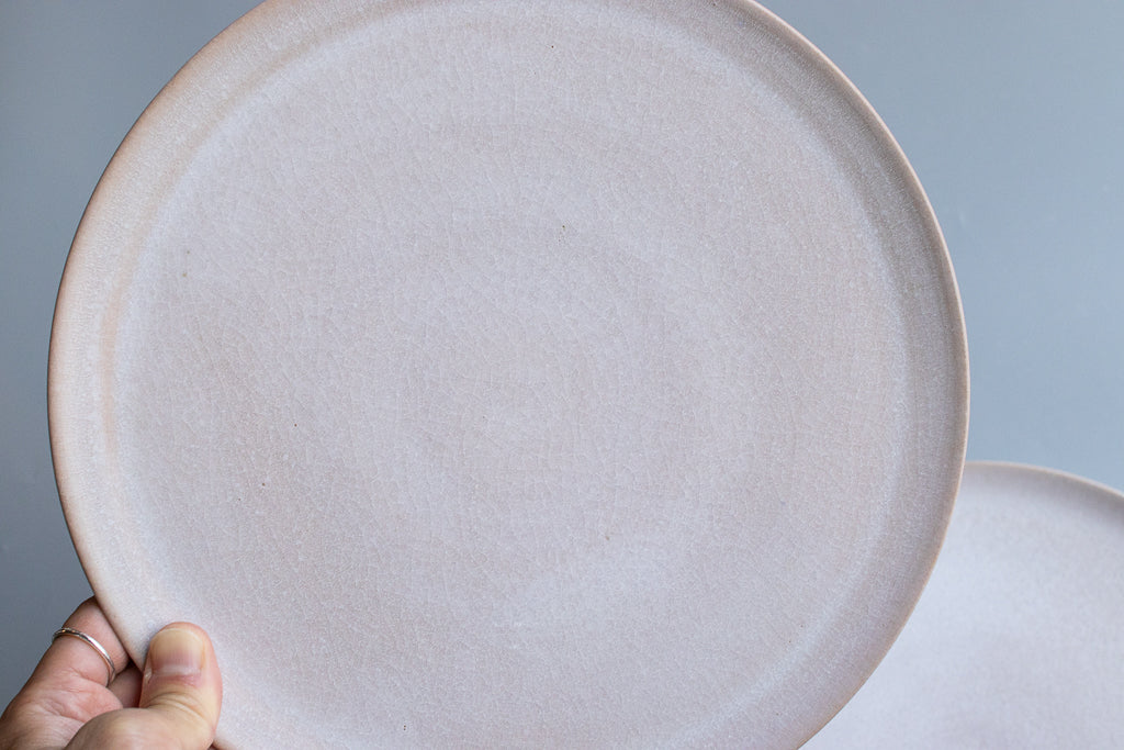 田川舞 / フラット皿 大(白)