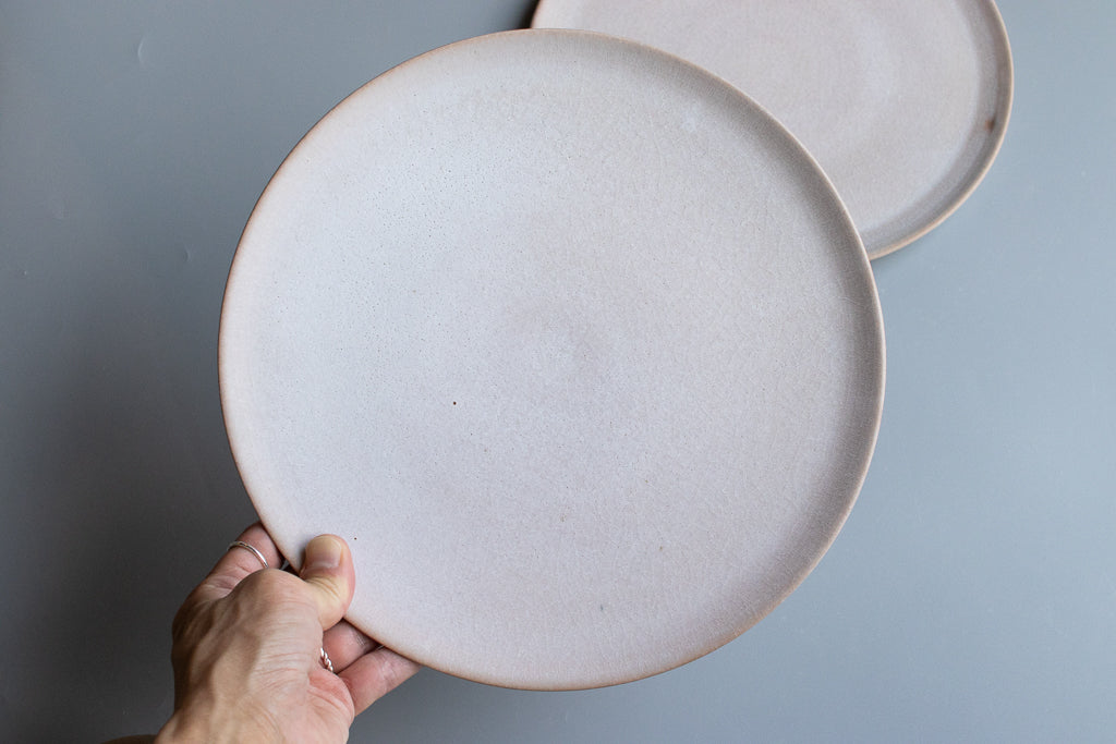 田川舞 / フラット皿 大(白)