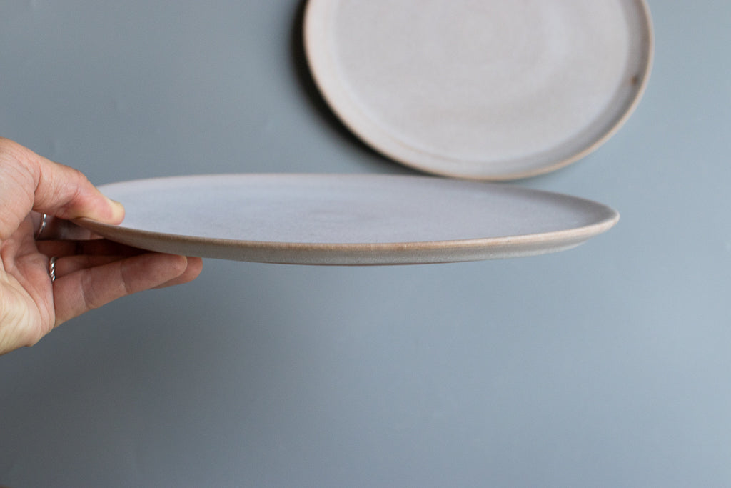 田川舞 / フラット皿 大(白)