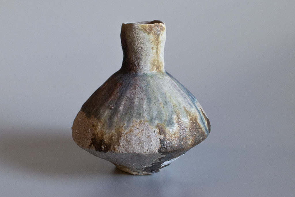 高橋燎 / コマ型花器・大(薪窯)2023新作
