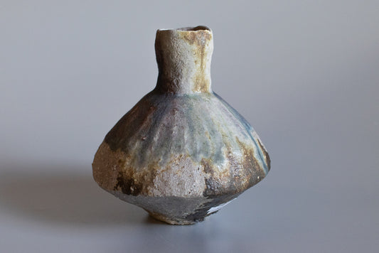 高橋燎 / コマ型花器・大(薪窯)2023新作