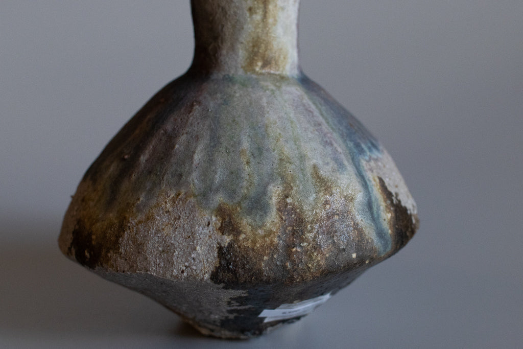 高橋燎 / コマ型花器・大(薪窯)2023新作