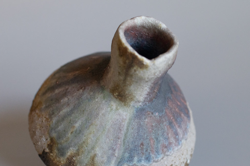 高橋燎 / コマ型花器・大(薪窯)2023新作