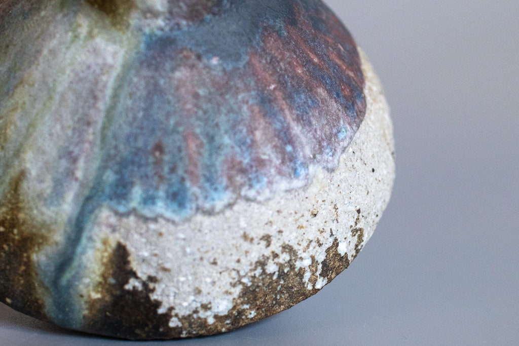 高橋燎 / コマ型花器・大(薪窯)2023新作